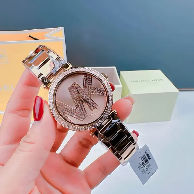 Michael Kors Parker Rose Gold-tone Ladies Watch- MK6660